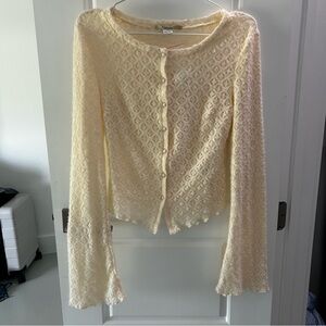 Kimchi Blue Ivory Lace Cardigan